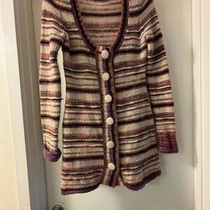 Sleeping On Snow by Anthropologie alpaca wool blend cardigan dress - size small